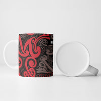 Aotearoa Iwi Ngati Awa Ceramic Mug Maori Wharenui House Tribal Pattern LT9 - Polynesian Pride