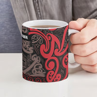 Aotearoa Iwi Ngati Awa Ceramic Mug Maori Wharenui House Tribal Pattern LT9 - Polynesian Pride