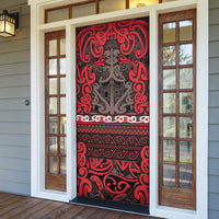 Aotearoa Iwi Ngati Awa Door Cover Maori Wharenui House Tribal Pattern LT9 - Polynesian Pride