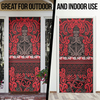 Aotearoa Iwi Ngati Awa Door Cover Maori Wharenui House Tribal Pattern LT9 - Polynesian Pride