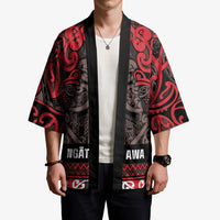 Aotearoa Iwi Ngati Awa Kimono Maori Wharenui House Tribal Pattern LT9 - Polynesian Pride