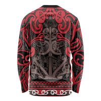 Aotearoa Iwi Ngati Awa Long Sleeve Shirt Maori Wharenui House Tribal Pattern LT9 - Polynesian Pride
