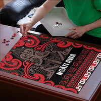 Aotearoa Iwi Ngati Awa Puzzle Maori Wharenui House Tribal Pattern LT9 - Polynesian Pride