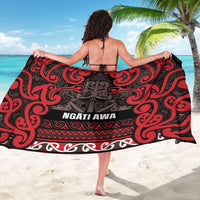 Aotearoa Iwi Ngati Awa Sarong Maori Wharenui House Tribal Pattern LT9 - Polynesian Pride