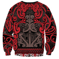 Aotearoa Iwi Ngati Awa Sweatshirt Maori Wharenui House Tribal Pattern LT9 - Polynesian Pride
