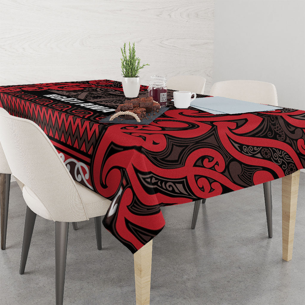 Aotearoa Iwi Ngati Awa Tablecloth Maori Wharenui House Tribal Pattern LT9 - Polynesian Pride