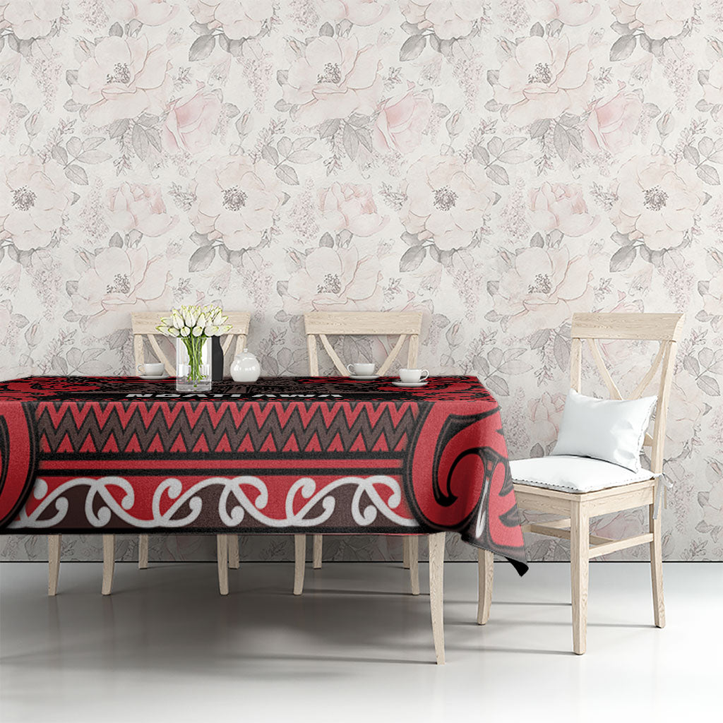 Aotearoa Iwi Ngati Awa Tablecloth Maori Wharenui House Tribal Pattern LT9 - Polynesian Pride