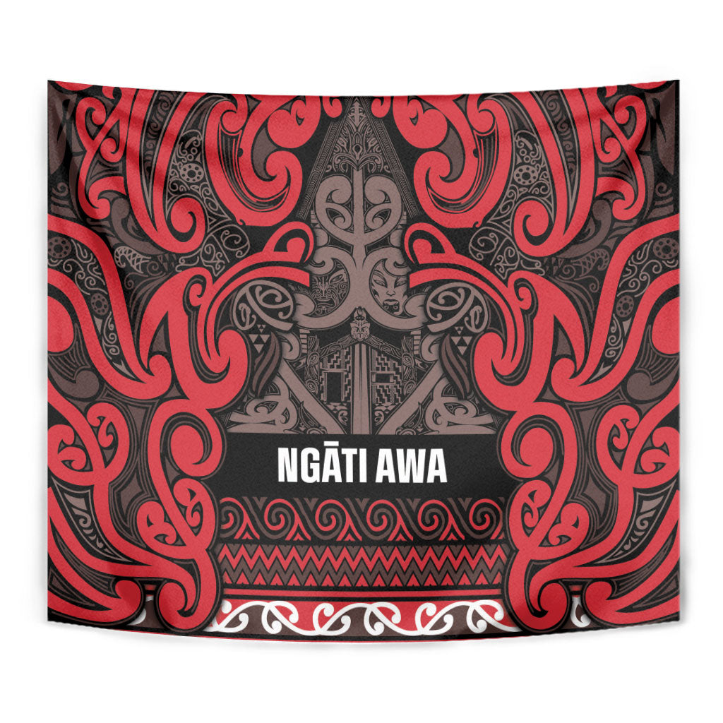 Aotearoa Iwi Ngati Awa Tapestry Maori Wharenui House Tribal Pattern LT9 - Polynesian Pride