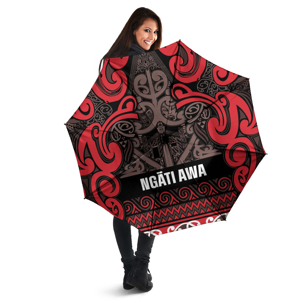Aotearoa Iwi Ngati Awa Umbrella Maori Wharenui House Tribal Pattern LT9 - Polynesian Pride