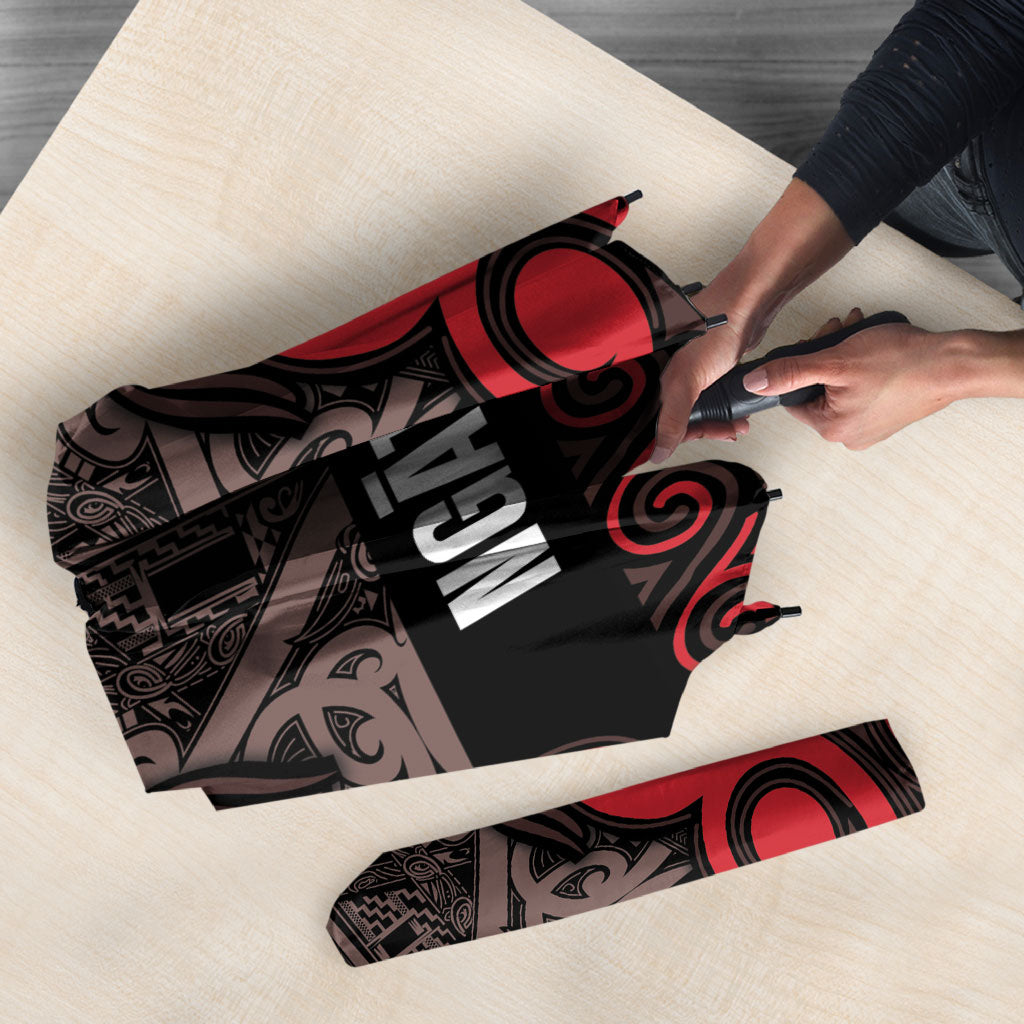Aotearoa Iwi Ngati Awa Umbrella Maori Wharenui House Tribal Pattern LT9 - Polynesian Pride