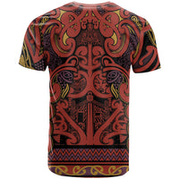 Aotearoa Iwi Rongowhakaata T Shirt Maori Wharenui House Tribal Pattern LT9 - Polynesian Pride