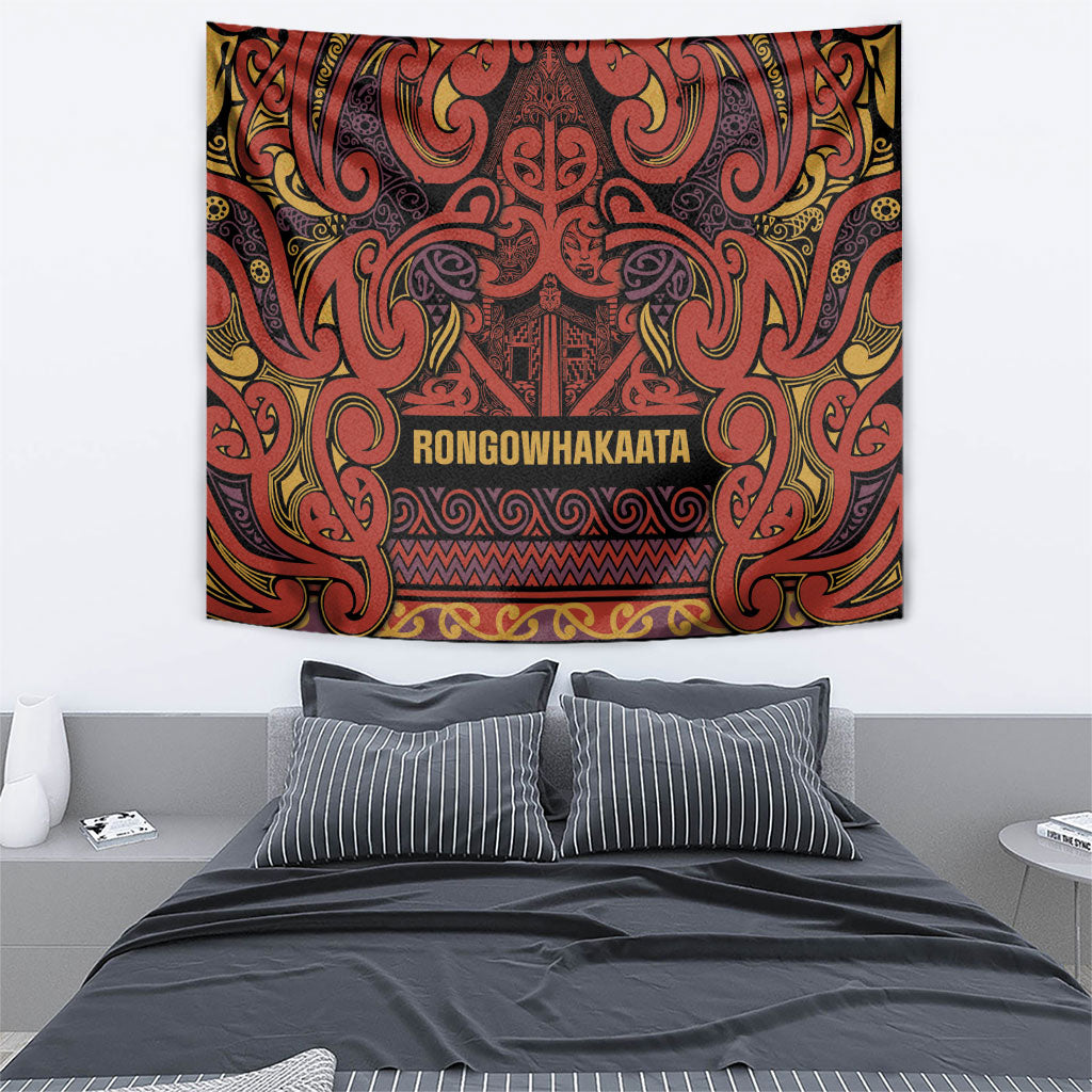 Aotearoa Iwi Rongowhakaata Tapestry Maori Wharenui House Tribal Pattern LT9 - Polynesian Pride