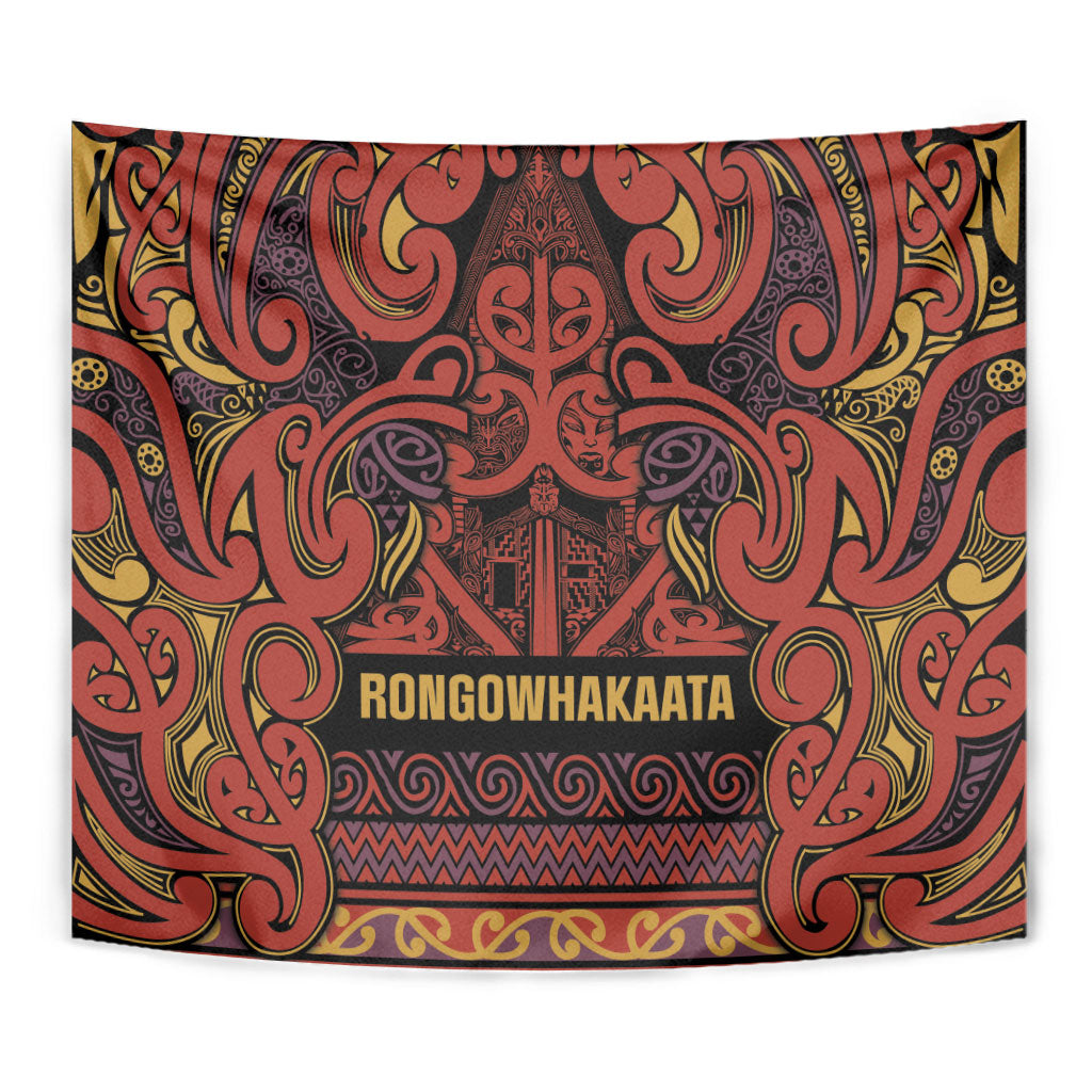 Aotearoa Iwi Rongowhakaata Tapestry Maori Wharenui House Tribal Pattern LT9 - Polynesian Pride