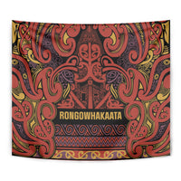 Aotearoa Iwi Rongowhakaata Tapestry Maori Wharenui House Tribal Pattern LT9 - Polynesian Pride