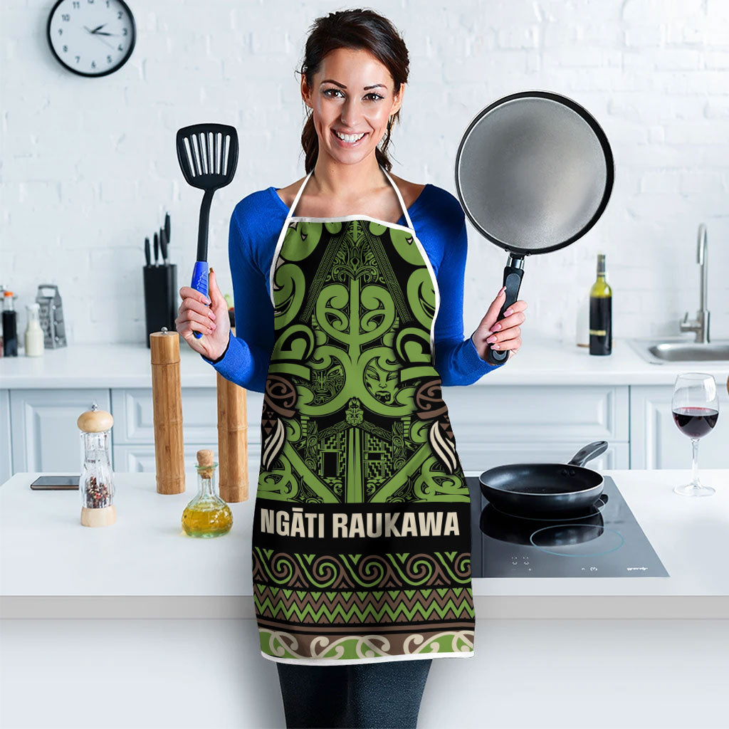 Aotearoa Iwi Ngati Raukawa Apron Maori Wharenui House Tribal Pattern LT9 - Polynesian Pride