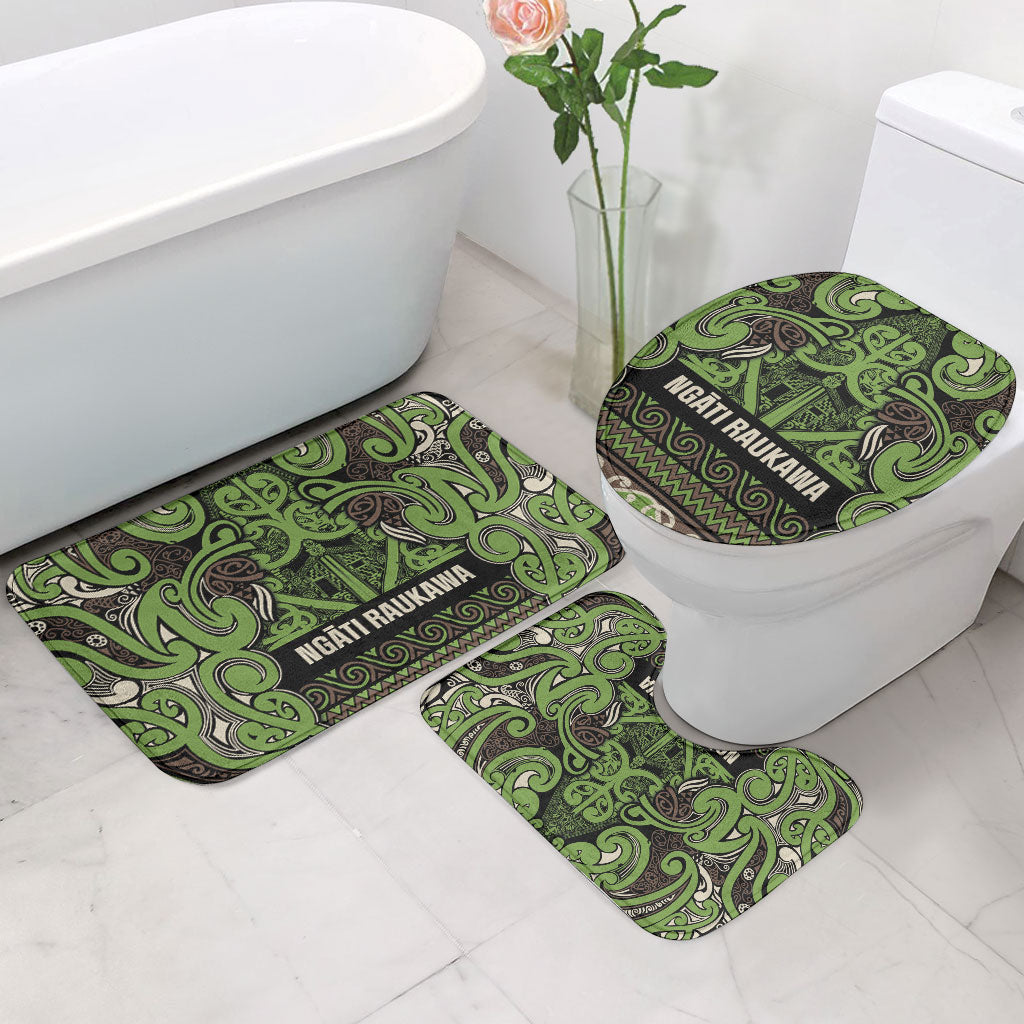Aotearoa Iwi Ngati Raukawa Bathroom Set Maori Wharenui House Tribal Pattern LT9 - Polynesian Pride