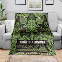 Aotearoa Iwi Ngati Raukawa Blanket Maori Wharenui House Tribal Pattern LT9 - Polynesian Pride