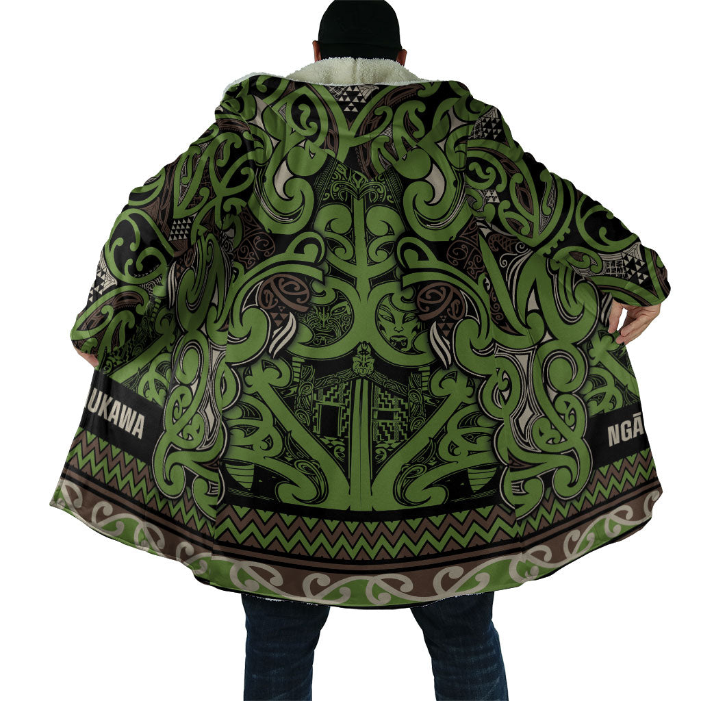 Aotearoa Iwi Ngati Raukawa Cloak Maori Wharenui House Tribal Pattern LT9 - Polynesian Pride