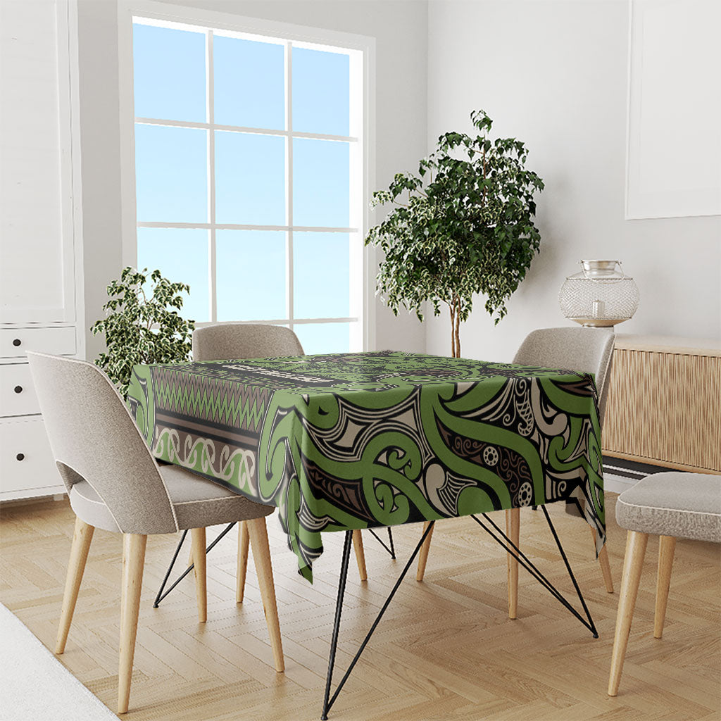 Aotearoa Iwi Ngati Raukawa Tablecloth Maori Wharenui House Tribal Pattern LT9 - Polynesian Pride