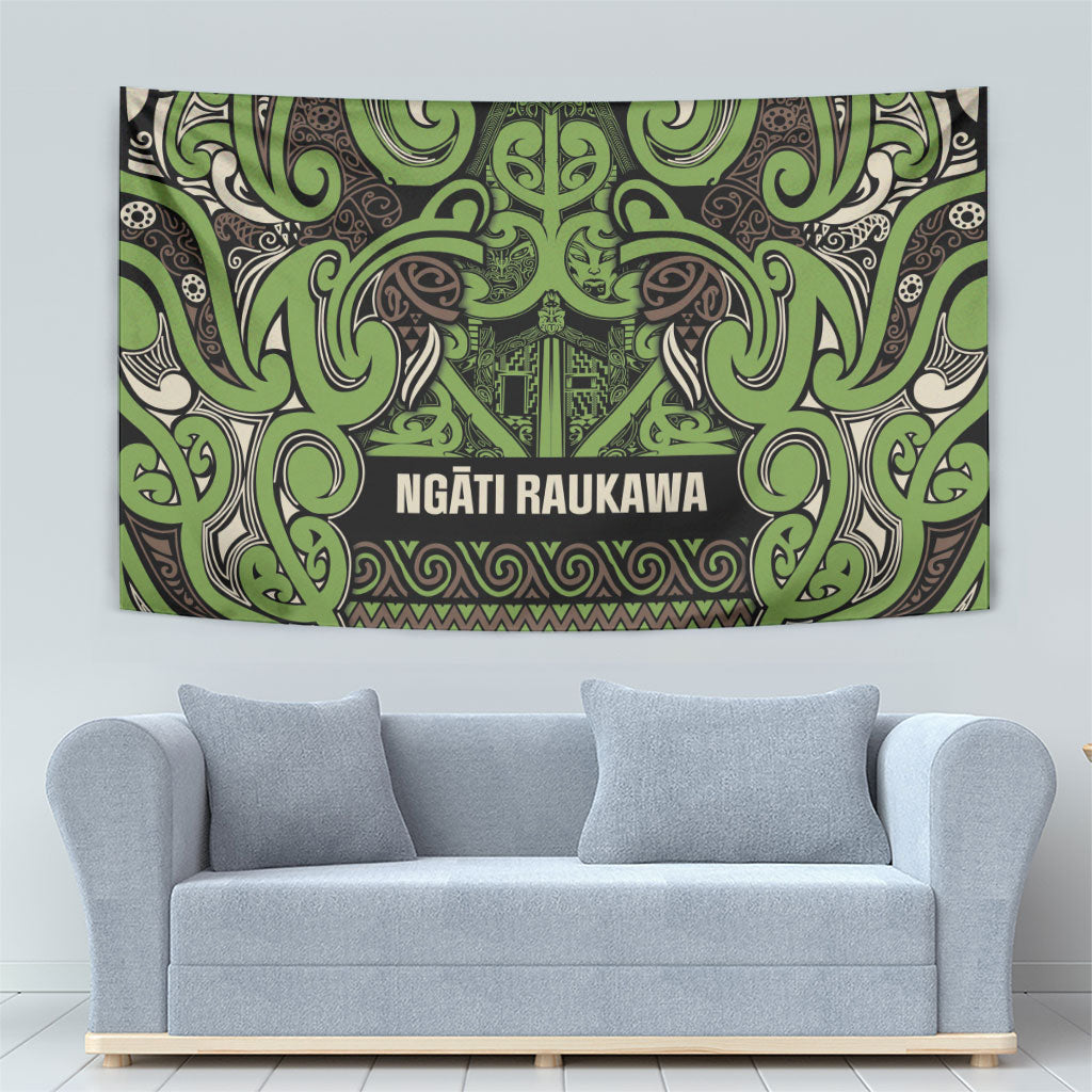 Aotearoa Iwi Ngati Raukawa Tapestry Maori Wharenui House Tribal Pattern LT9 - Polynesian Pride