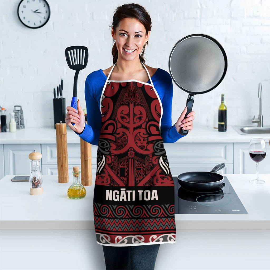 Aotearoa Iwi Ngati Toa Apron Maori Wharenui House Tribal Pattern LT9 - Polynesian Pride