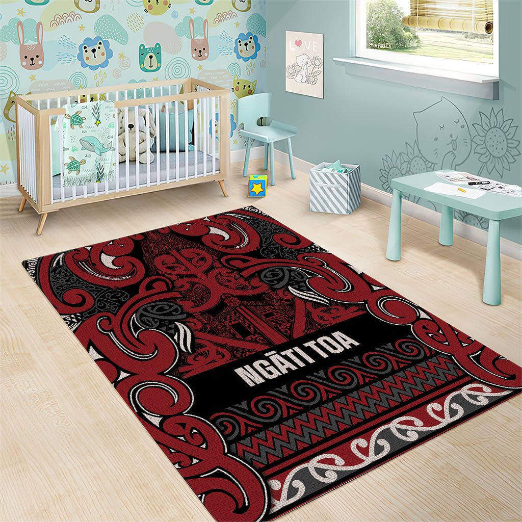 Aotearoa Iwi Ngati Toa Area Rug Maori Wharenui House Tribal Pattern LT9 - Polynesian Pride