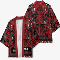 Aotearoa Iwi Ngati Toa Kimono Maori Wharenui House Tribal Pattern LT9 - Polynesian Pride