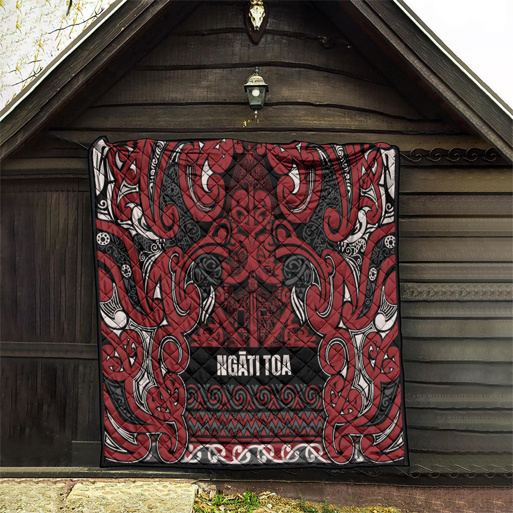 Aotearoa Iwi Ngati Toa Quilt Maori Wharenui House Tribal Pattern LT9 - Polynesian Pride