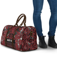 Aotearoa Iwi Ngati Toa Travel Bag Maori Wharenui House Tribal Pattern LT9 - Polynesian Pride