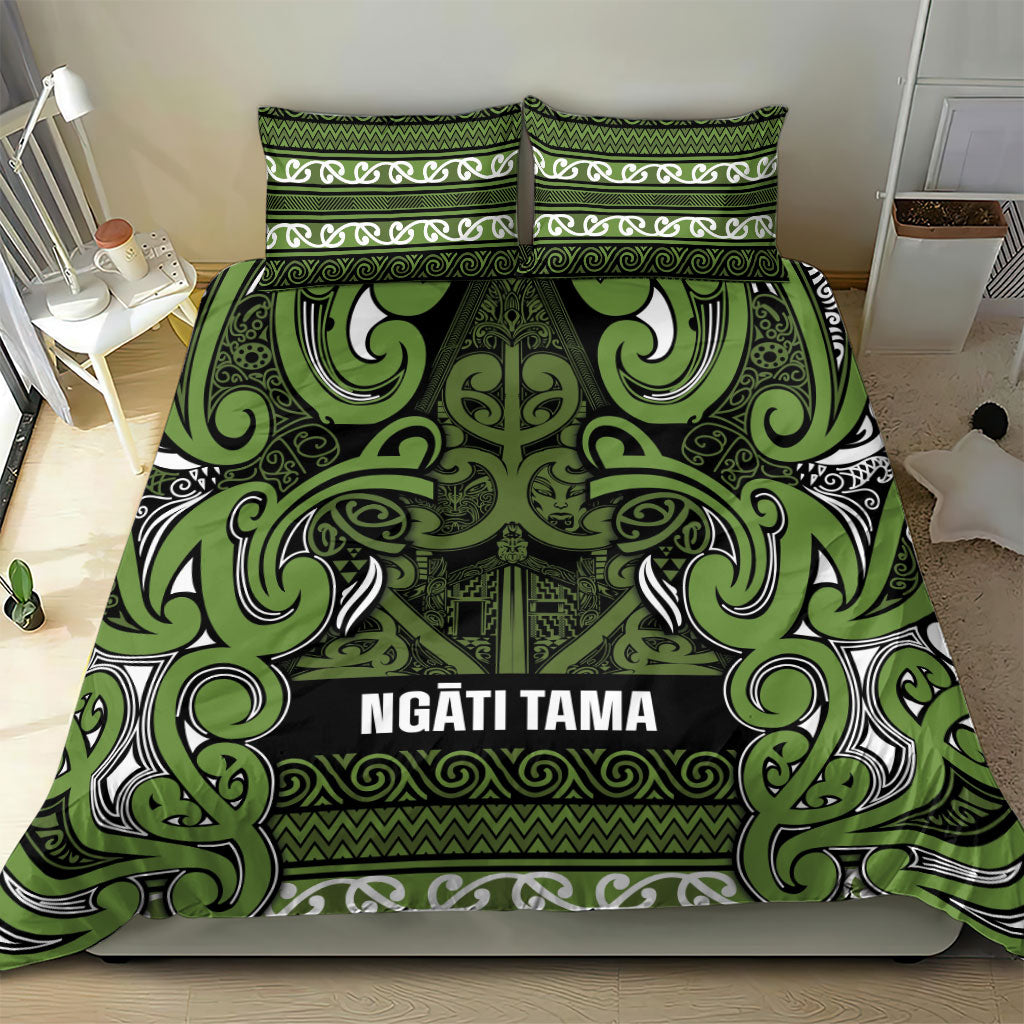 Aotearoa Iwi Ngāti Tama ki Taranaki Trust Bedding Set Maori Wharenui House Tribal Pattern LT9 - Polynesian Pride