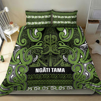 Aotearoa Iwi Ngāti Tama ki Taranaki Trust Bedding Set Maori Wharenui House Tribal Pattern LT9 - Polynesian Pride