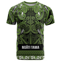 Aotearoa Iwi Ngāti Tama ki Taranaki Trust T Shirt Maori Wharenui House Tribal Pattern LT9 Lime - Polynesian Pride