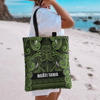 Aotearoa Iwi Ngāti Tama ki Taranaki Trust Tote Bag Maori Wharenui House Tribal Pattern LT9 - Polynesian Pride