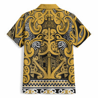 Aotearoa Iwi Ngāti Tama ki Te Waipounamu Trust Hawaiian Shirt Maori Wharenui House Tribal Pattern LT9 - Polynesian Pride