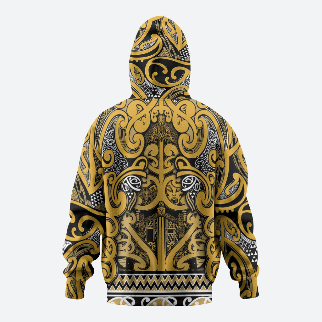 Aotearoa Iwi Ngāti Tama ki Te Waipounamu Trust Hoodie Maori Wharenui House Tribal Pattern LT9 - Polynesian Pride