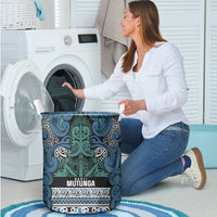 Aotearoa Iwi Ngati Mutunga Laundry Basket Maori Wharenui House Tribal Pattern LT9 - Polynesian Pride