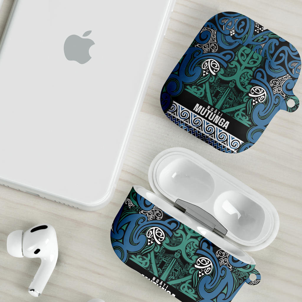 Aotearoa Iwi Ngati Mutunga AirPods Case Maori Wharenui House Tribal Pattern LT9 - Polynesian Pride