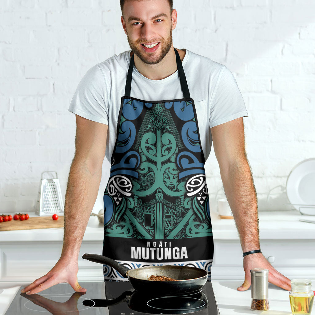 Aotearoa Iwi Ngati Mutunga Apron Maori Wharenui House Tribal Pattern LT9 - Polynesian Pride