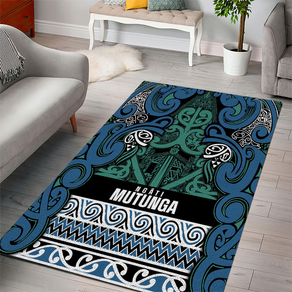 Aotearoa Iwi Ngati Mutunga Area Rug Maori Wharenui House Tribal Pattern LT9 - Polynesian Pride