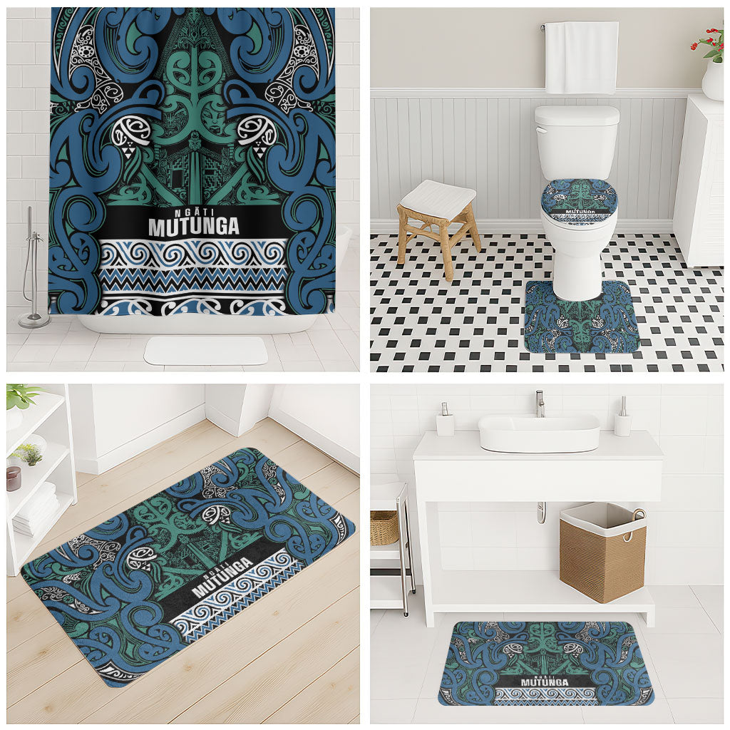 Aotearoa Iwi Ngati Mutunga Bathroom Set Maori Wharenui House Tribal Pattern LT9 - Polynesian Pride
