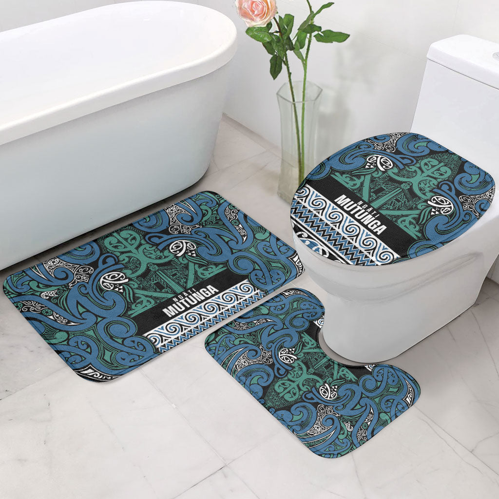 Aotearoa Iwi Ngati Mutunga Bathroom Set Maori Wharenui House Tribal Pattern LT9 - Polynesian Pride