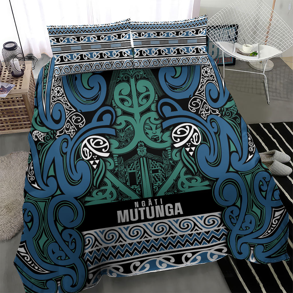Aotearoa Iwi Ngati Mutunga Bedding Set Maori Wharenui House Tribal Pattern LT9 - Polynesian Pride