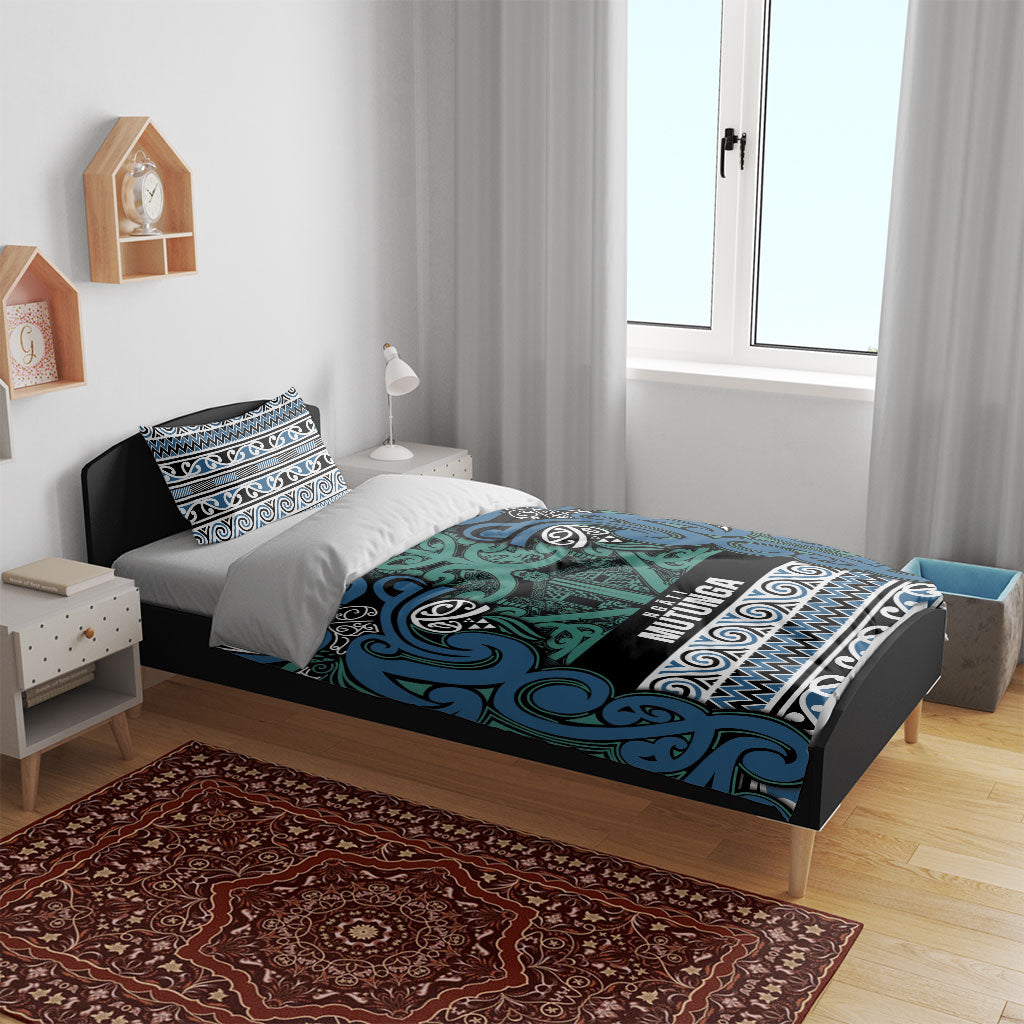 Aotearoa Iwi Ngati Mutunga Bedding Set Maori Wharenui House Tribal Pattern LT9 - Polynesian Pride