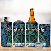 Aotearoa Iwi Ngati Mutunga 4 in 1 Can Cooler Tumbler Maori Wharenui House Tribal Pattern LT9 - Polynesian Pride