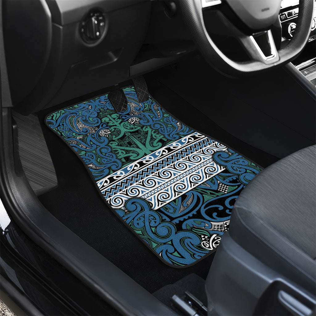 Aotearoa Iwi Ngati Mutunga Car Mats Maori Wharenui House Tribal Pattern LT9 - Polynesian Pride