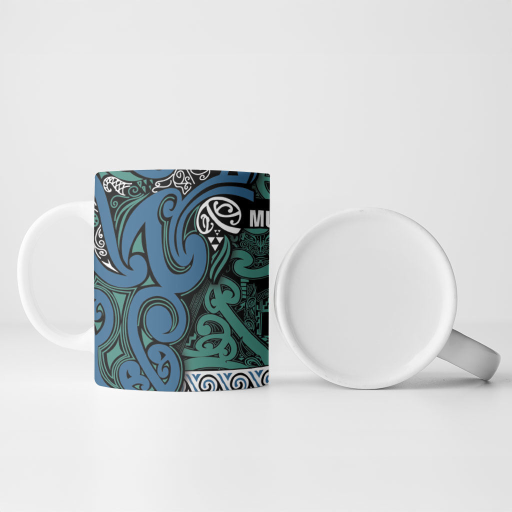 Aotearoa Iwi Ngati Mutunga Ceramic Mug Maori Wharenui House Tribal Pattern LT9 - Polynesian Pride