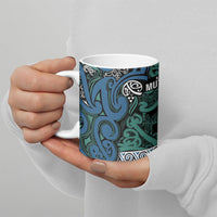 Aotearoa Iwi Ngati Mutunga Ceramic Mug Maori Wharenui House Tribal Pattern LT9 - Polynesian Pride