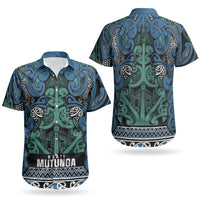 Aotearoa Iwi Ngati Mutunga Couples Matching Mermaid Dress and Hawaiian Shirt Maori Wharenui House Tribal Pattern LT9 - Polynesian Pride