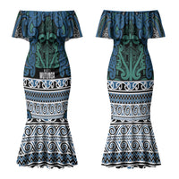 Aotearoa Iwi Ngati Mutunga Couples Matching Mermaid Dress and Hawaiian Shirt Maori Wharenui House Tribal Pattern LT9 - Polynesian Pride