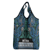 Aotearoa Iwi Ngati Mutunga Grocery Bag Maori Wharenui House Tribal Pattern LT9 - Polynesian Pride
